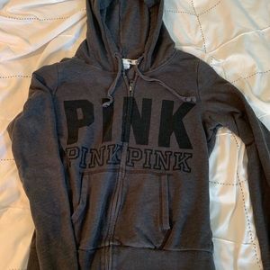 Victoria Secret PINK zip up hoodie, M